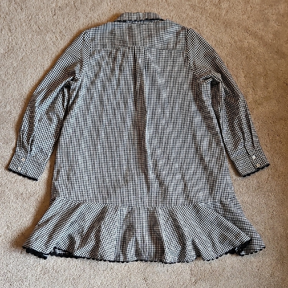 Tuckernuck Cotton and Hemp Black and White Gingham Dress - Picture 10 of 16